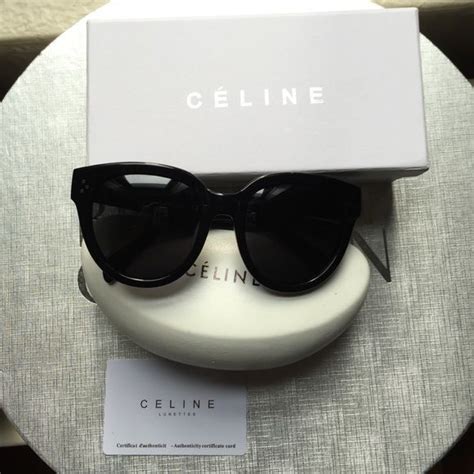 celine audrey sunglasses on person|authentic celine sunglasses.